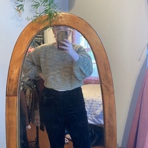 Light Green Crop Sweater